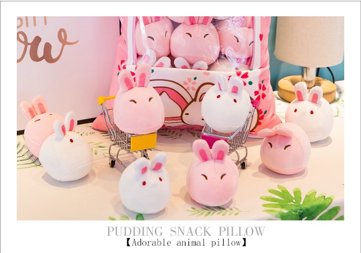 Rabbit Series Japanese Creative Pudding Plush  Snack Pillow Cushion Toys